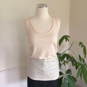 JCrew Sequins Peach Top- XS